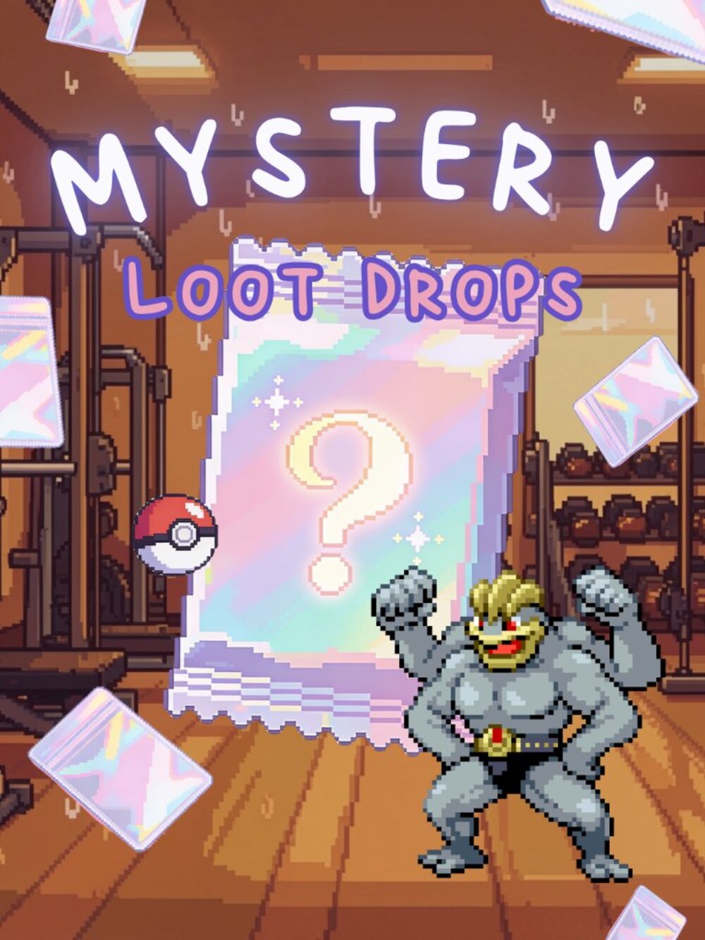 Pokémon TCG Mystery Loot Theme Packs · THEME: GYM BROS